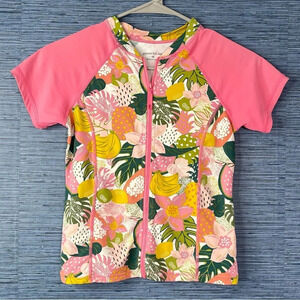 Garnet Hill Size 8 Rash guard swim cover‎ up